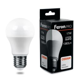 Лампа светодиодная PRO LB-1017 Шар E27 17W 2700K OSRAM LED Feron